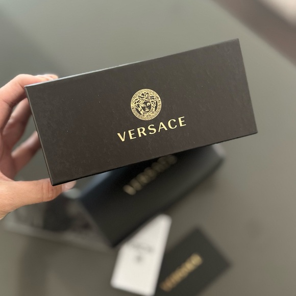 Versace Black and Gold sunglasses case + box. NEW, authentic - Picture 1 of 6